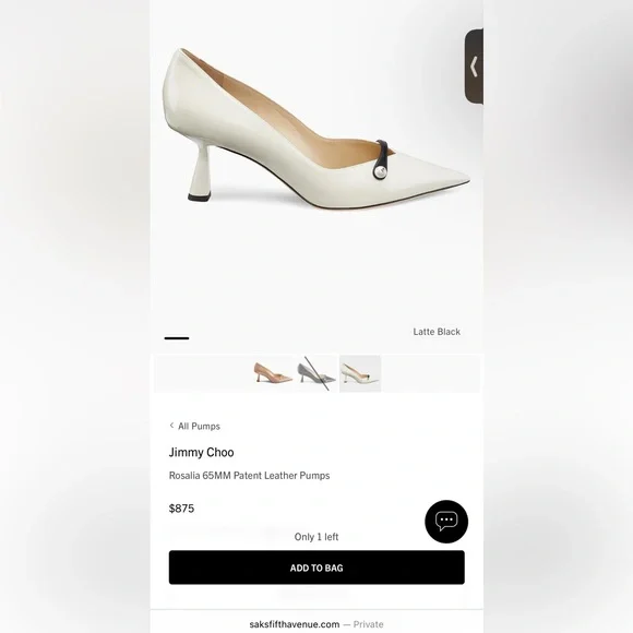 Jimmy Choo White and Black Heels with Sculptural Design